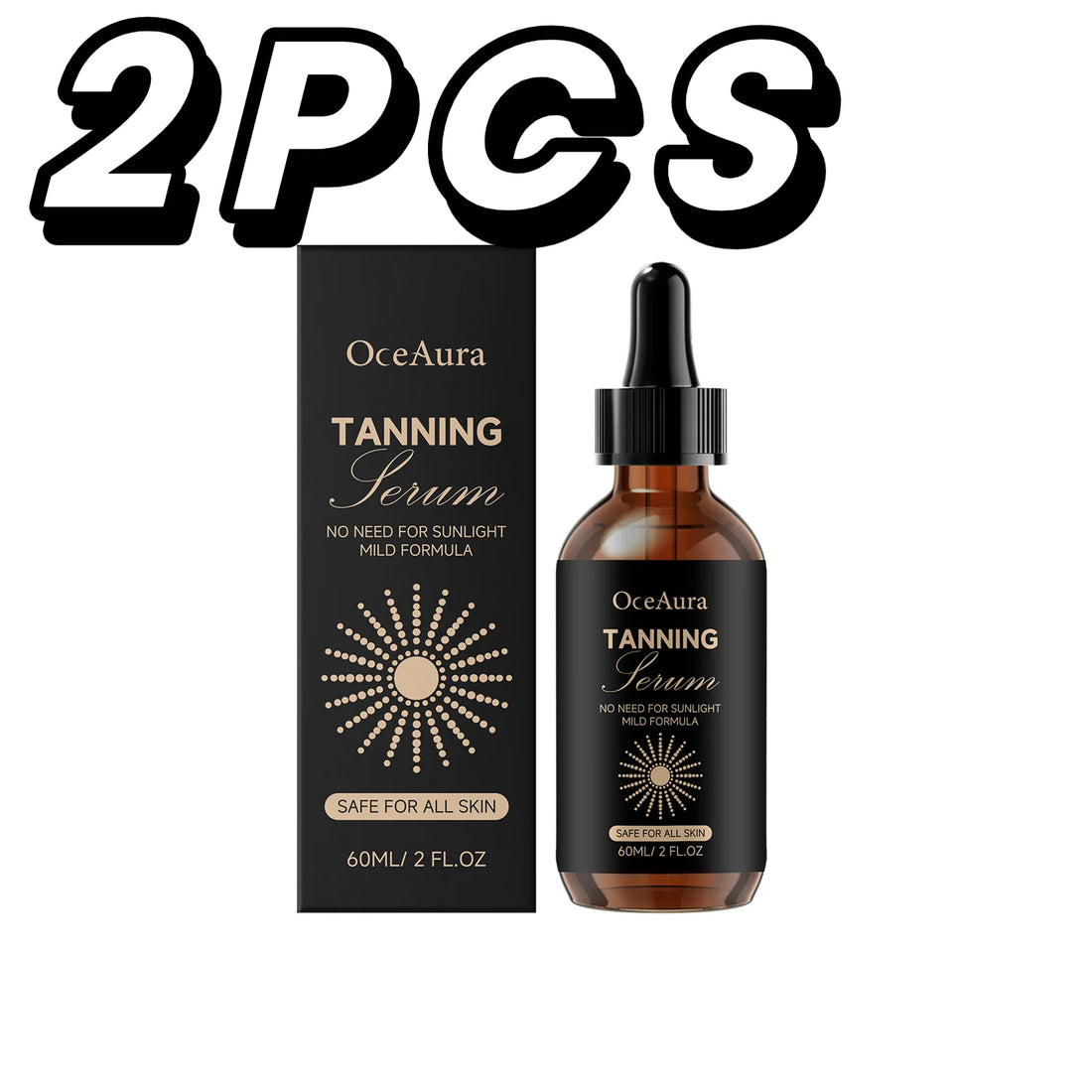 Self Tanning Drops Sunless Tanner Serum Natural Bronze Glow Mild Formula For All Skin Body Tanning Water Fake Tan Essence