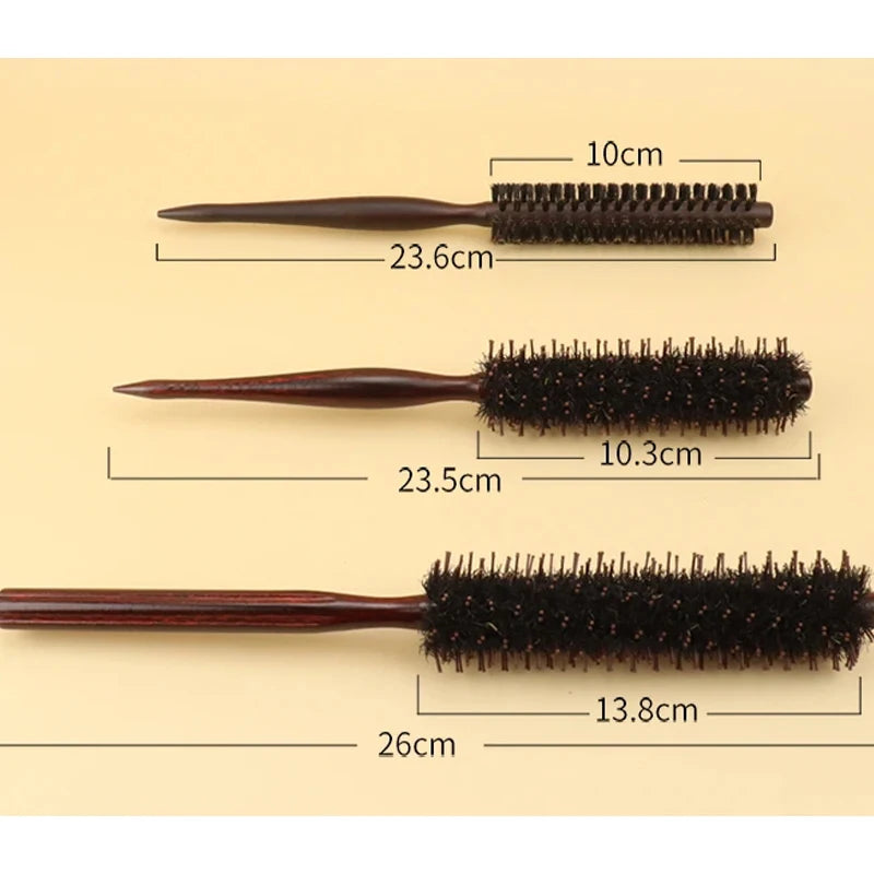 1pc professional anti-static curly hair comb bristle curling brush hair styling hair curling comb Special for real hair wigs Halalzen