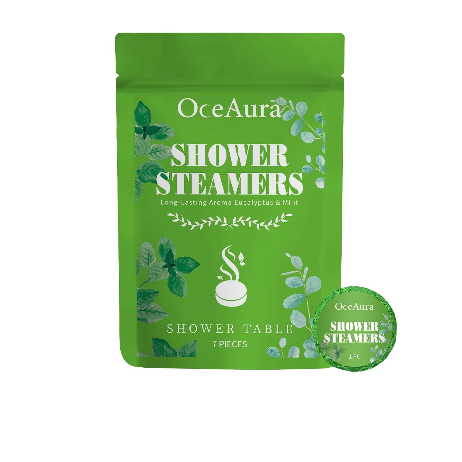 Mint Aromatherapy Shower Tablets Refreshing Soothing Fatigue Stress Relief Assisting Sleep Cleaning Moisturizing Shower Steamer Halalzen