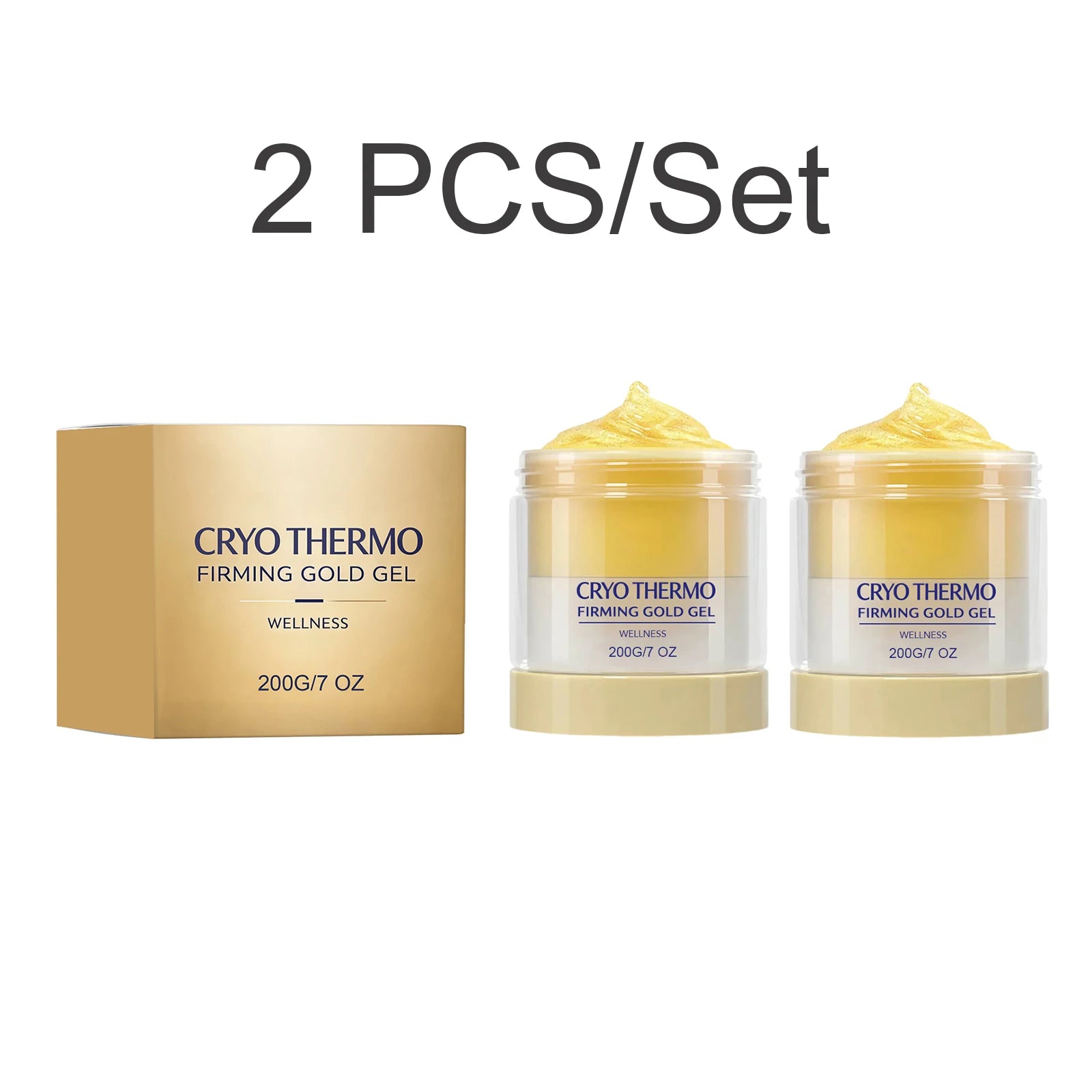 Cryo Thermo Firming Gold Massage Gel Skin Firming Lifting Hydrating Aloe Vera Nano Golden Body Care Detoxification Gel 200g