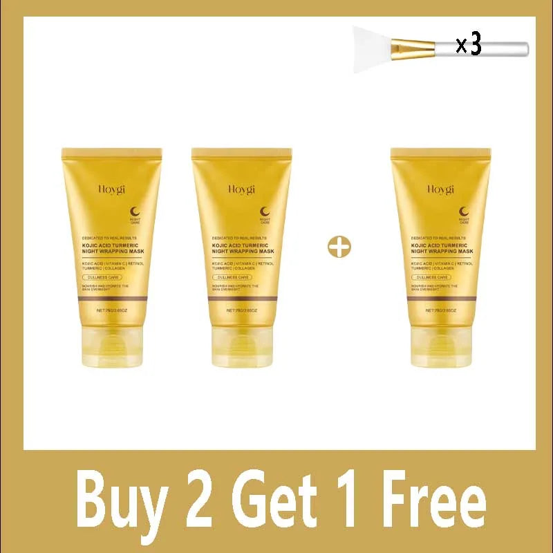 Turmeric Deep Collagen Mask Peel Off Mask Face Anti Wrinkle Lifting Korean Skin Care Masks Skin Firmnes For Nighttime Care Halalzen