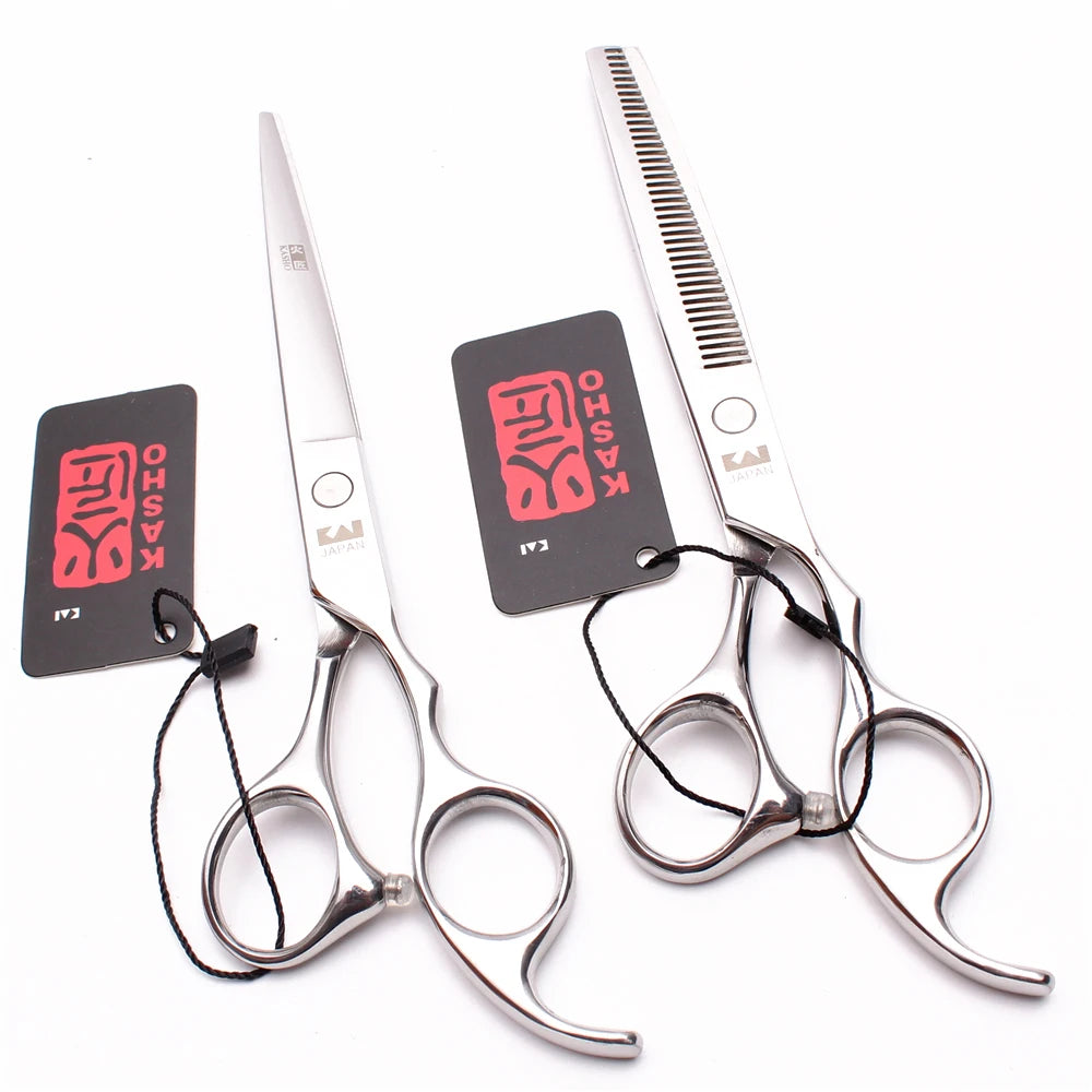 Professional Hair Scissors 5'' 6'' 7'' 8'' Japan Stainless Hairdressing Scissors Barber Thinning Shears Hair Cutting Scissors Halalzen