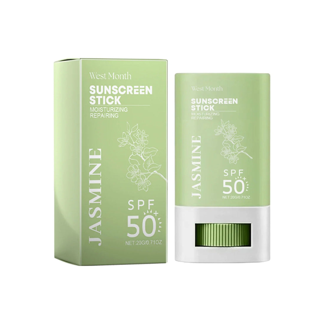 Spf 50+ Sunscreen Stick UV Protective Brightening Waterproof Sweatproof Refreshing Deep Moisturizing Lightweight Sunscreen Stick Halalzen