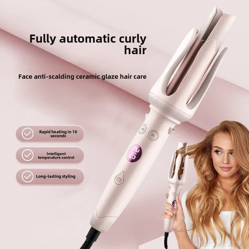 Advanced Hair Curling Iron New Hair Curler with LED Display Anti-Tangle & Auto-Off Protable Curling Wand for Home and Travel Use Halalzen