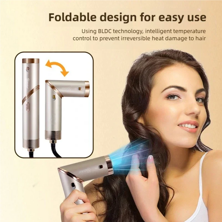 5 in 1 Multi-Function Hair Dryer Curling Iron Portable Foldable Hair Dryer Negative Ion Hair Care Curling Iron Styling Set