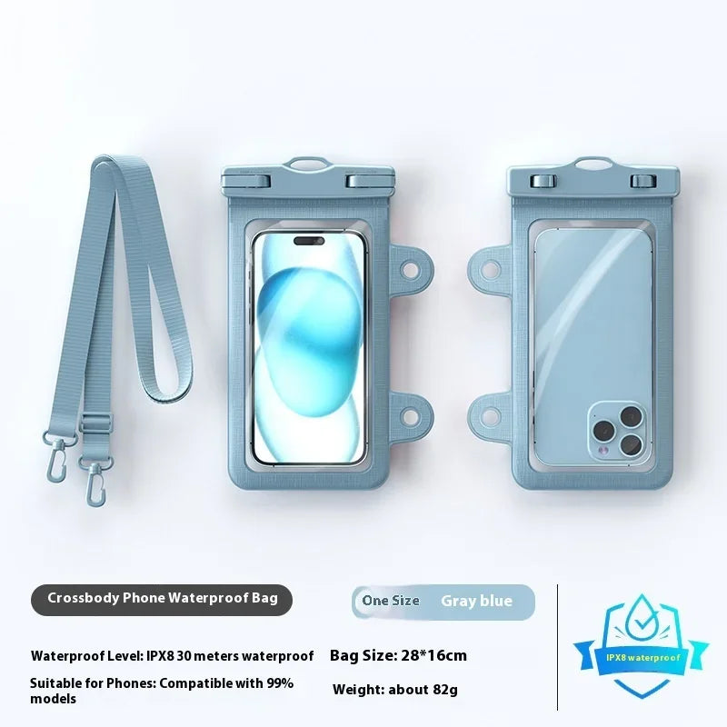 Outdoor Crossbody Waterproof Phone Bag Touchscreen Compatible Ipx8 Level Durable Mobile Phone Case For Swimming And Diving