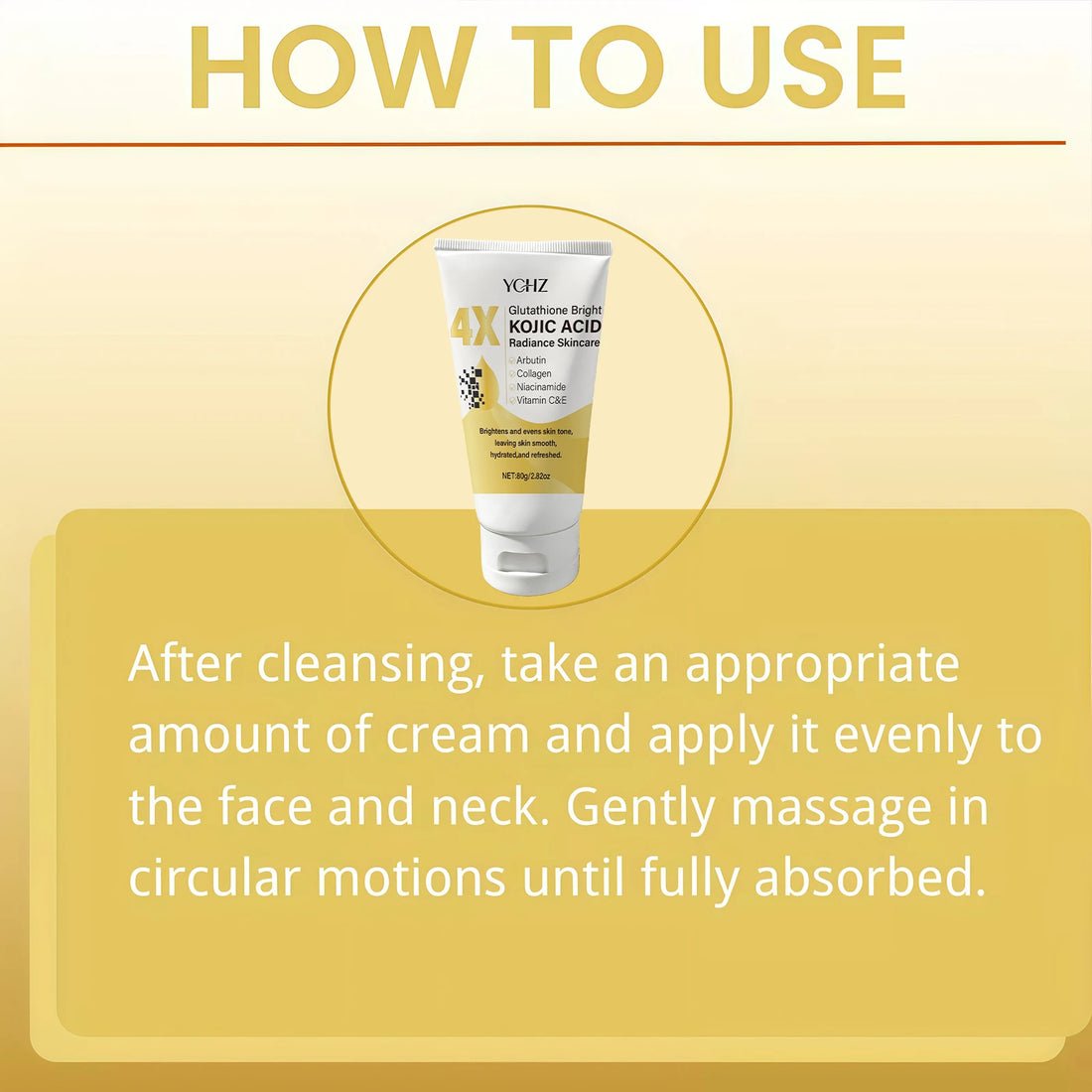 Kojic Acid Face Cream 80g, Evens Out Skin Tone, Eliminates Dark Spots and Dullness - Non-Greasy, Suitable for Both Men and Women - Whitening and Moisturizing Cream, for Day and Night Use