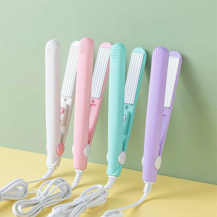 New Mini Hair Curler Portable Curling Iron Ceramic Corrugate Dry Wet Volume Fluffy Curls Hair Styling Appliances  Dropshipping Halalzen