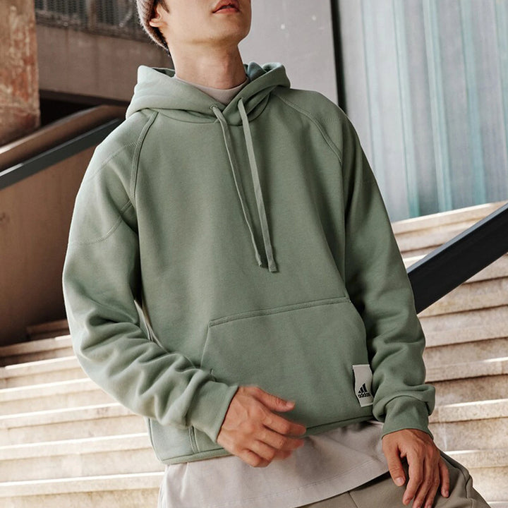 Genuine adidas New Men's Fleece Loose Hooded Sweatshirt IA9346