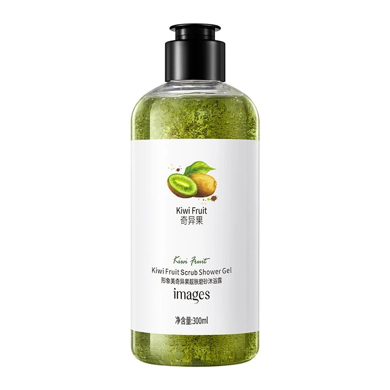300ml Lemon Scrub Shower Gel, Alcohol-Free, Non-Greasy, Formaldehyde-Free, Rich in Citric Acid, Vitamin E, and Hyaluronic Acid, Suitable for All Light Beige Skin Types, with a Fresh Scent, Featuring Moisturizing, Nourishing, Halalzen