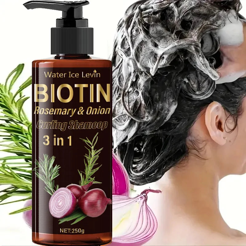 Onion Rosemary Biotin Hair Conditioner & Shampoo,Gentle Moisturizing Cleaning,Fluffy Smooth Hair Care,Scalp Treatments Products Halalzen
