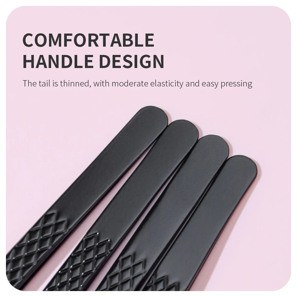 ANNAFRIS High-end Fiber Tip Lash Tweezers Stainless Steel Straight Head Curved Tip Eyelash Extension Tweezer Makeup Tools