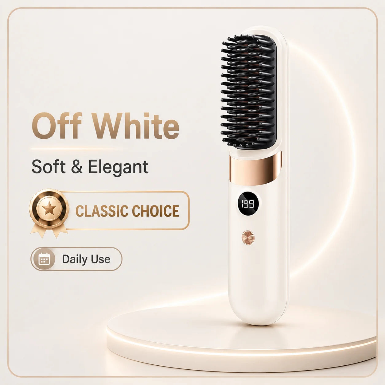 Hair Straightener Brush Fast Heating Anti Frizz Instant Salon Smooth Hair Styling Tool for Natural Black Woman Hair