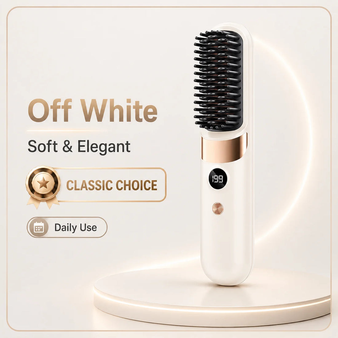 Hair Straightener Brush Fast Heating Anti Frizz Instant Salon Smooth Hair Styling Tool for Natural Black Woman Hair