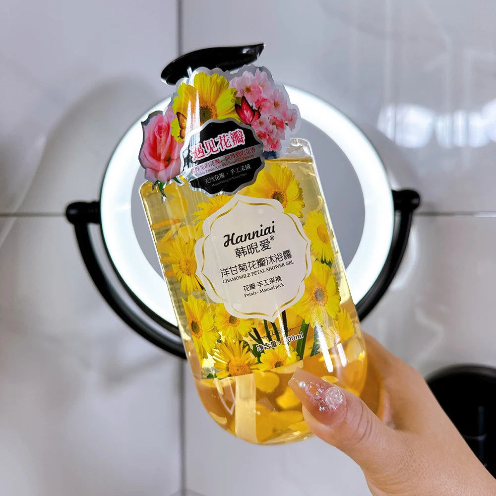500ml Rose Extract Petal Essential Oil Shower Gel Deep Cleansing Long lasting Fragrance Moisturizing Aromatic Body Care Bath Halalzen