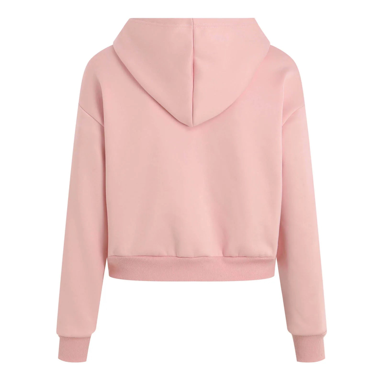 Hoodies Y2k Women Casual Fashion Solid Color Zipper Cropped Sweatshirt Jacket Cropped Zipper Sweatshirt Moletons Femininos