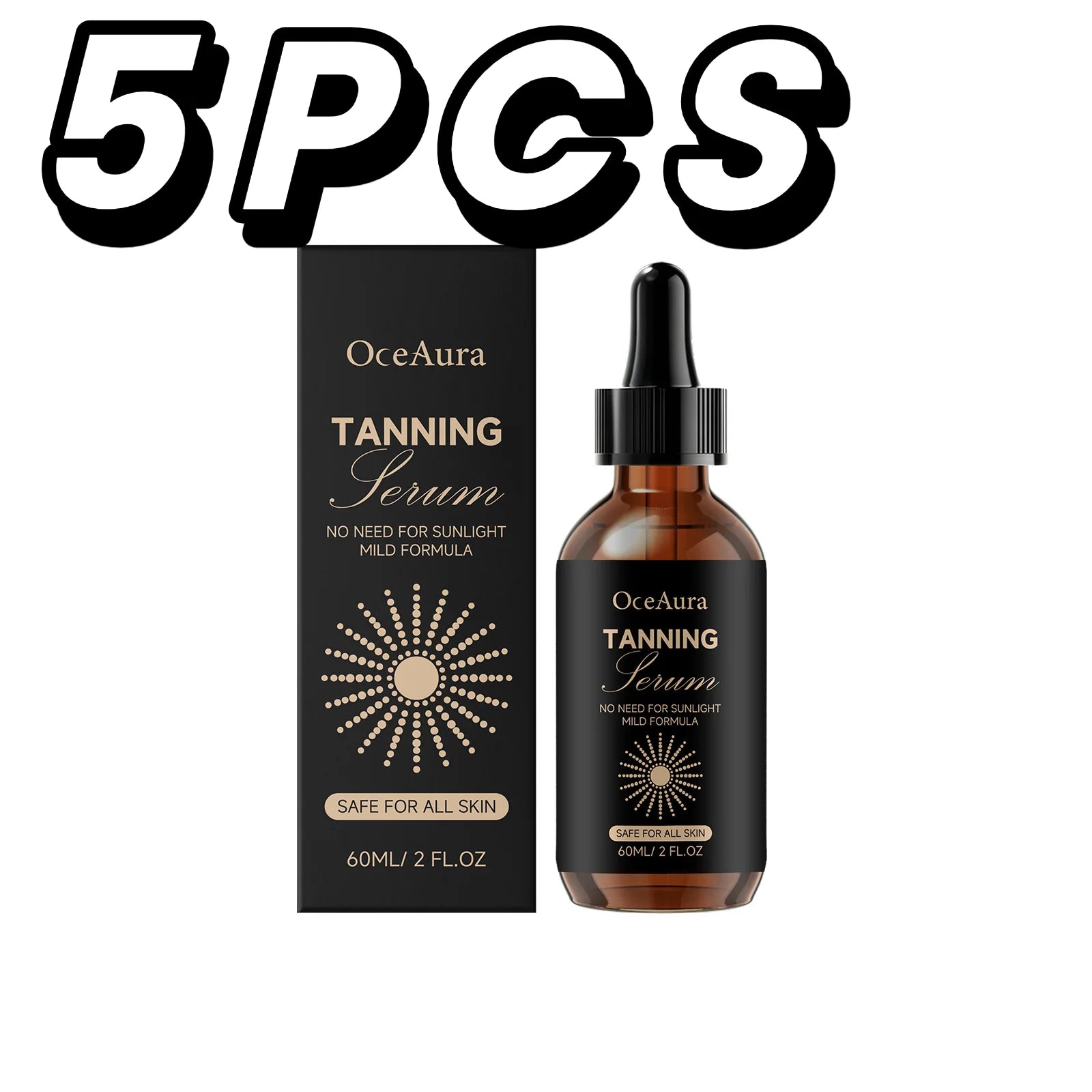 Self Tanning Drops Sunless Tanner Serum Natural Bronze Glow Mild Formula For All Skin Body Tanning Water Fake Tan Essence