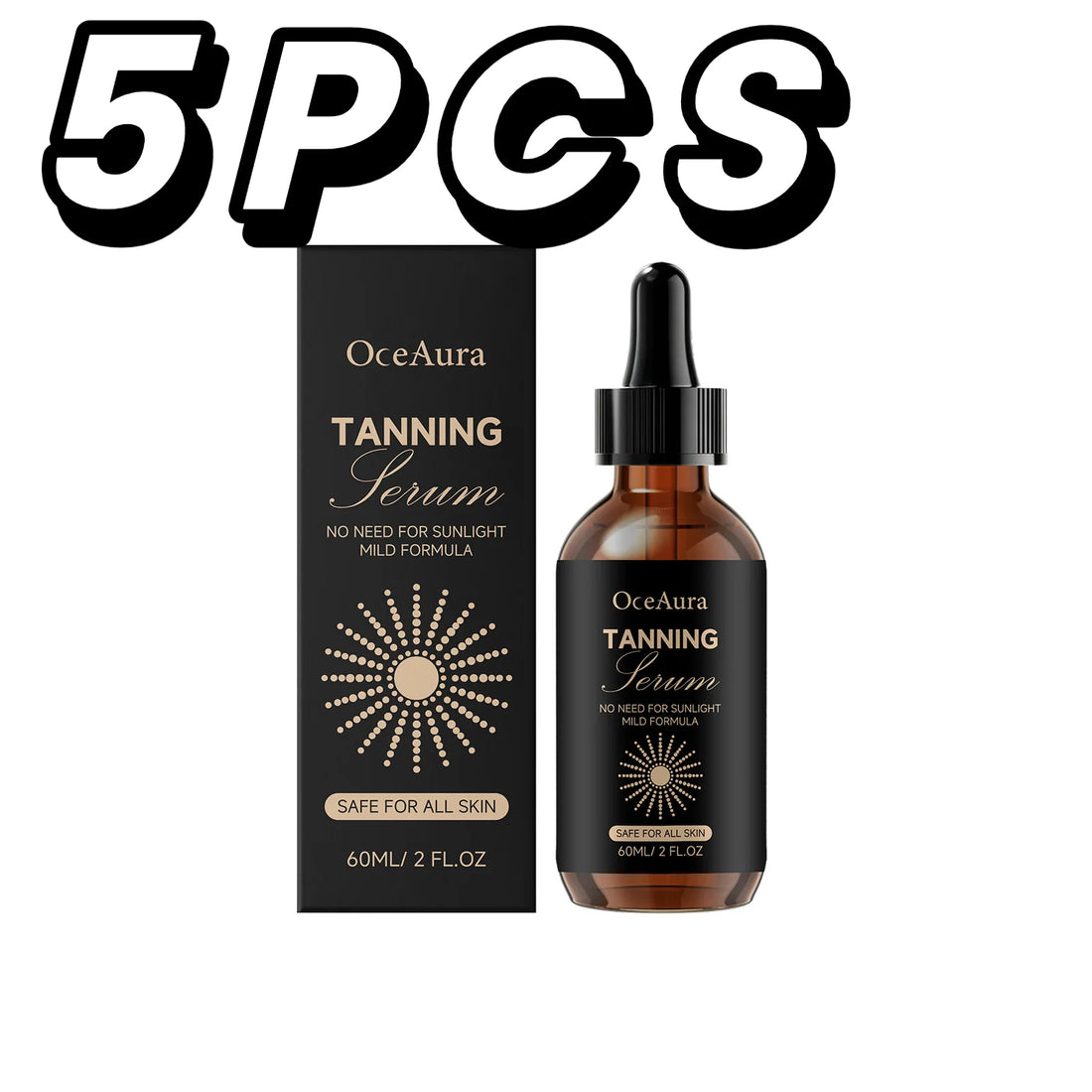 Self Tanning Drops Sunless Tanner Serum Natural Bronze Glow Mild Formula For All Skin Body Tanning Water Fake Tan Essence