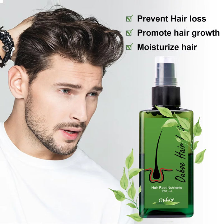 Hair Regrowth For Man Hair Growth Spray Anti Hair Loss Baldness Hair Root Repair Damaged Scalp Treatment Hair Growth Serum New