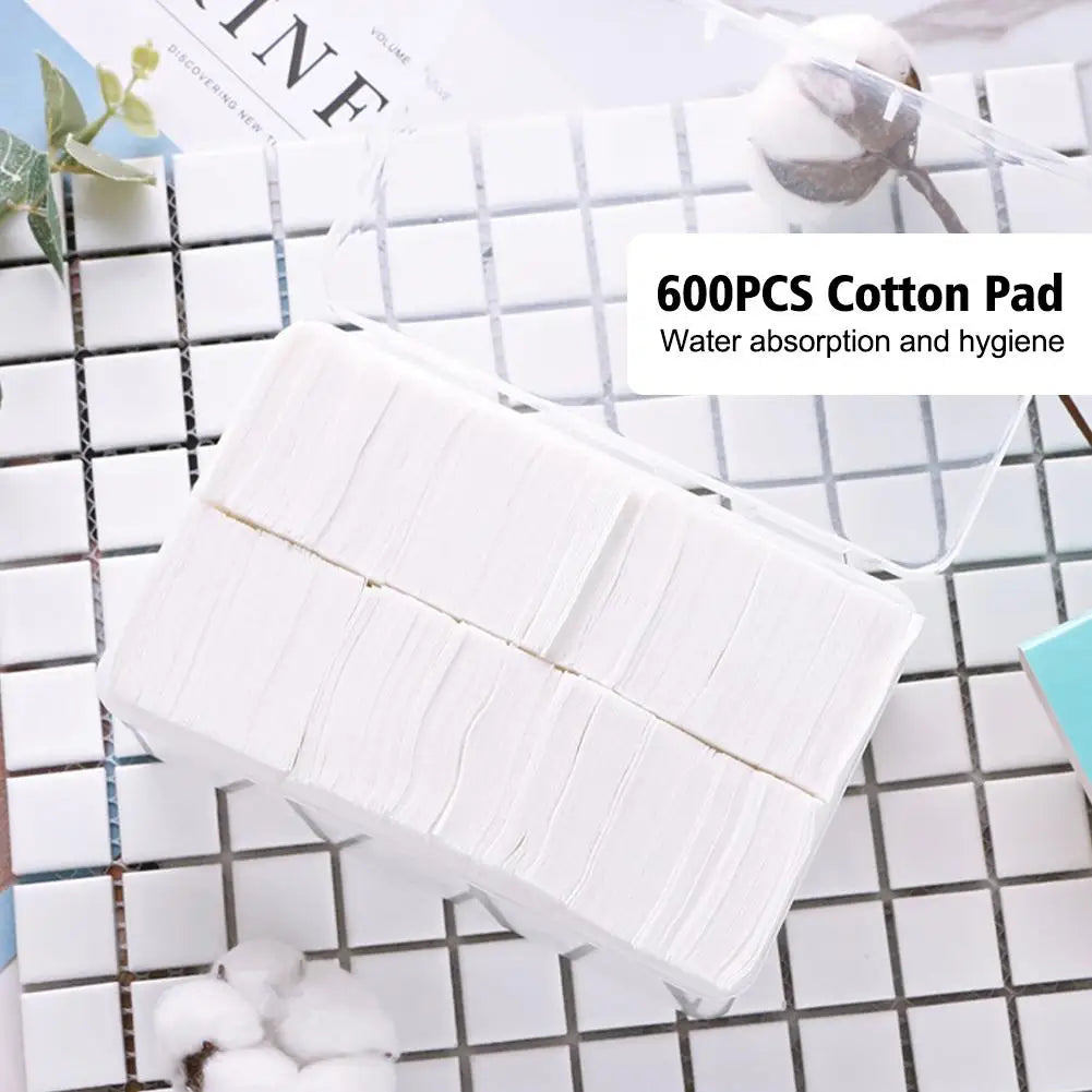 600pcs Thin/Pearl Disposable Tattoo Facial Makeup Remover Cleansing CottonsClean Cotton Pads Microblading Supplies Soft Halalzen