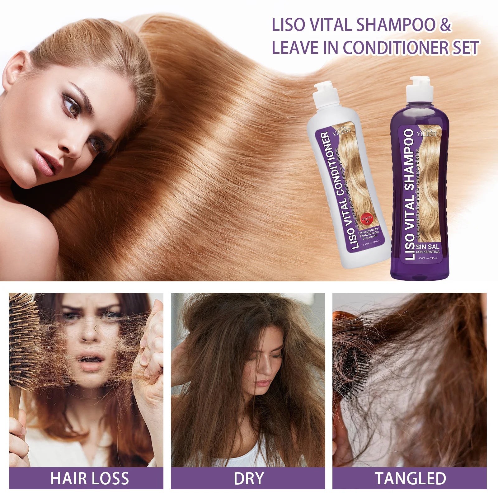 Rosemary & Onion Hair Shampoo Conditioner Set for Fast Hair Growth Shampoo Deep Cleaning Repair Reduce Hair Loss Anti Frizz Care Halalzen