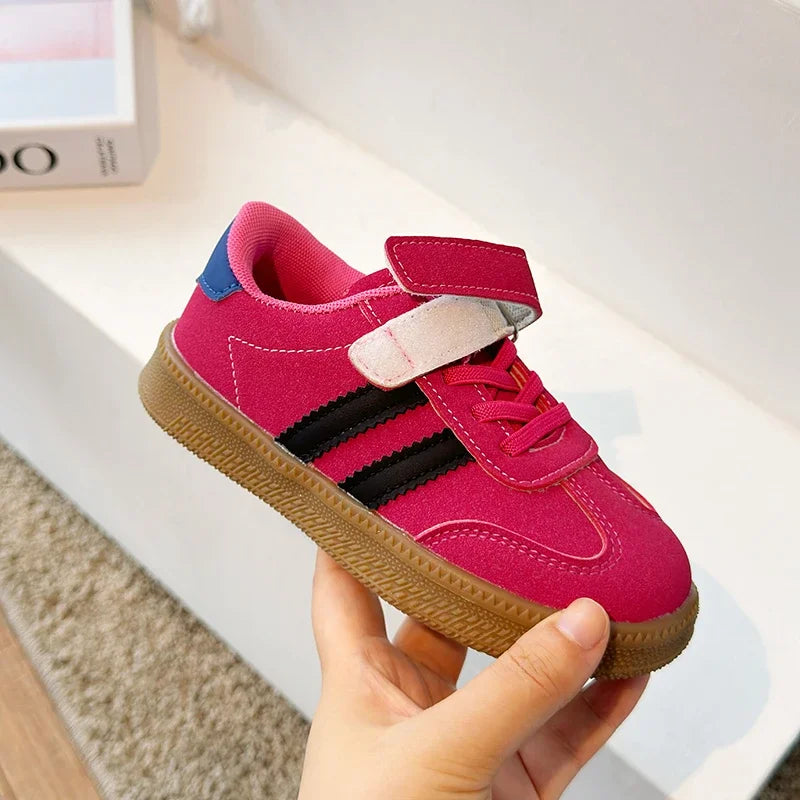 PU Leather Sneakers for Children Waterproof Trend Fashion Children's Tennis Shoes Anti-slippery Sport Shoes for Kids