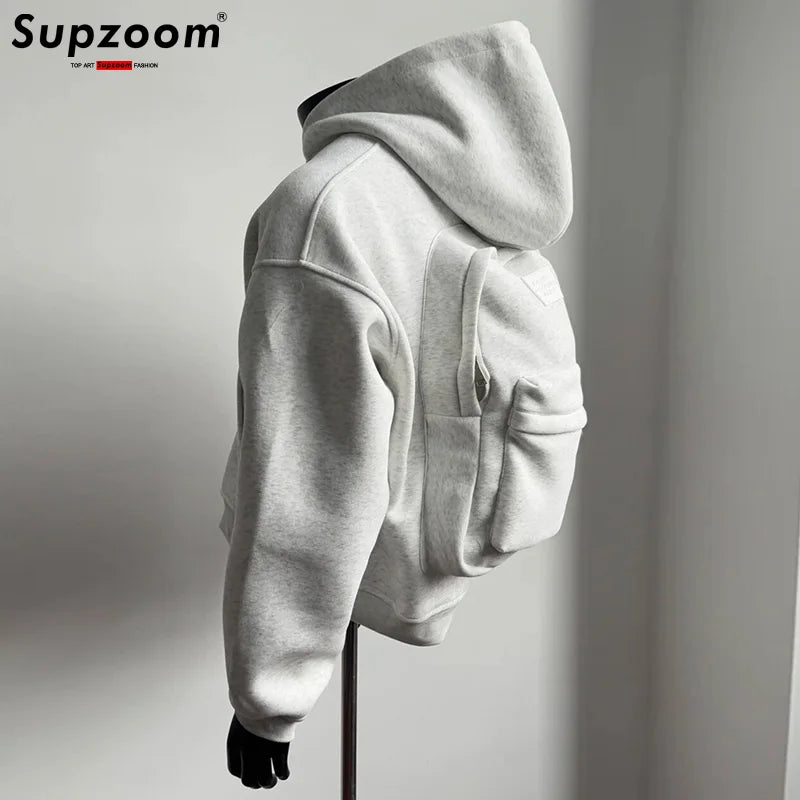 Supzoom Top Fashion Loose  Autumn And Winter New Arrival American Style Trendy Backpack Integrated Popular Casual Cotton Hoodies