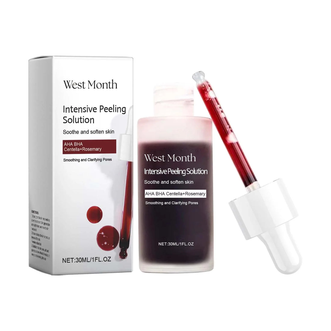 Peeling Face Serum Anti Acne Brightening Exfoliating Shrink Pores Salicylic Acid AHA Serum Reduces Blackheads Smoothing Facial