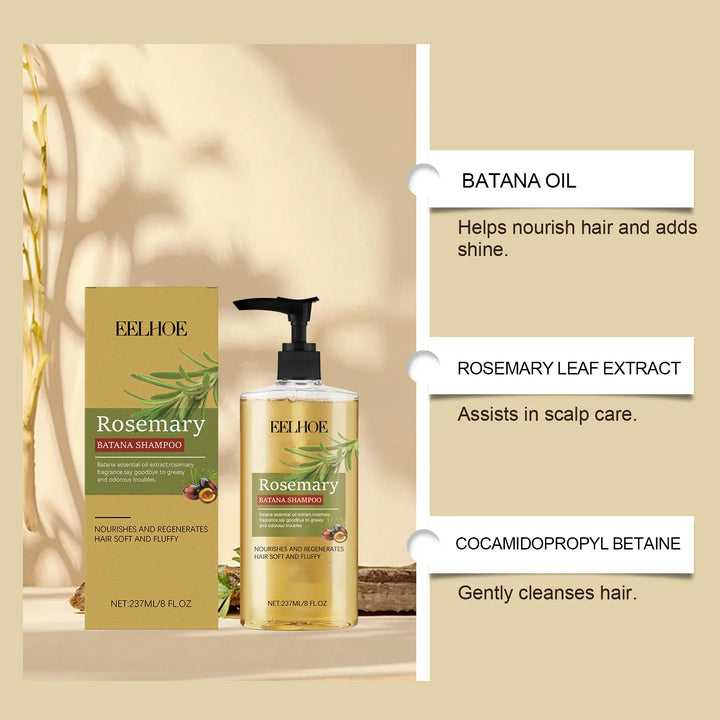 Batana Rosemary Essential Oil Shampoo Hair Growth Shampoo for Thinning Hair & Hair Loss Strengthens & Volumizes for Men & Women