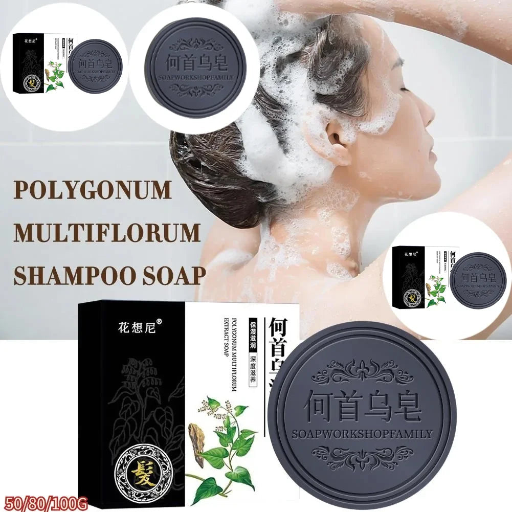 Hair Darkening Shampoo Soap Bar Repair Gray White Hair Color To Black Shampoo Soap Hair Nourishing Shampoo Soap Bar Halalzen
