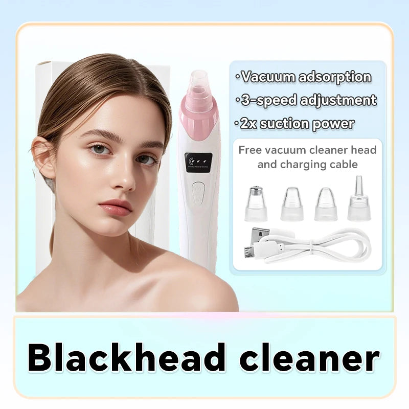 Electric Blackhead Remover Vacuum Pore Cleaner Deep Facial Cleaning Device Nose Suction Tool Skin Care Beauty Machine