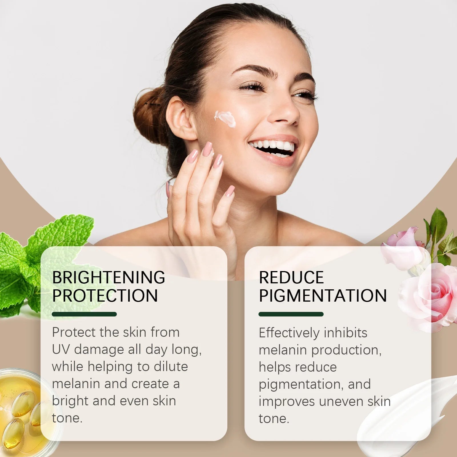 SPF50 Sunscreen Defensing Ultraviolet Reducing Pigmentation Even Tone Waterproof Whitening Anti Sunburn Facial Protective Cream Halalzen
