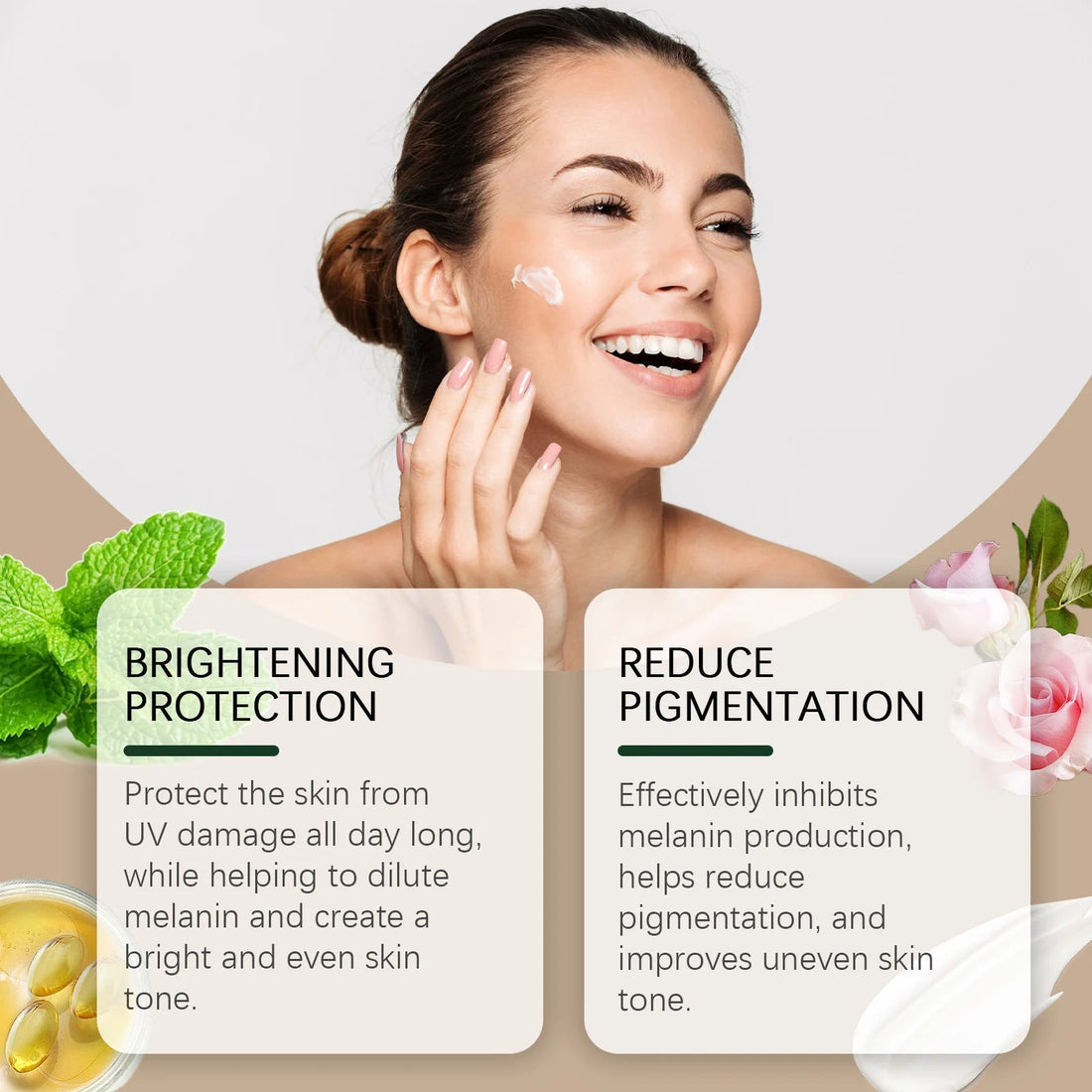 SPF50 Sunscreen Defensing Ultraviolet Reducing Pigmentation Even Tone Waterproof Whitening Anti Sunburn Facial Protective Cream Halalzen