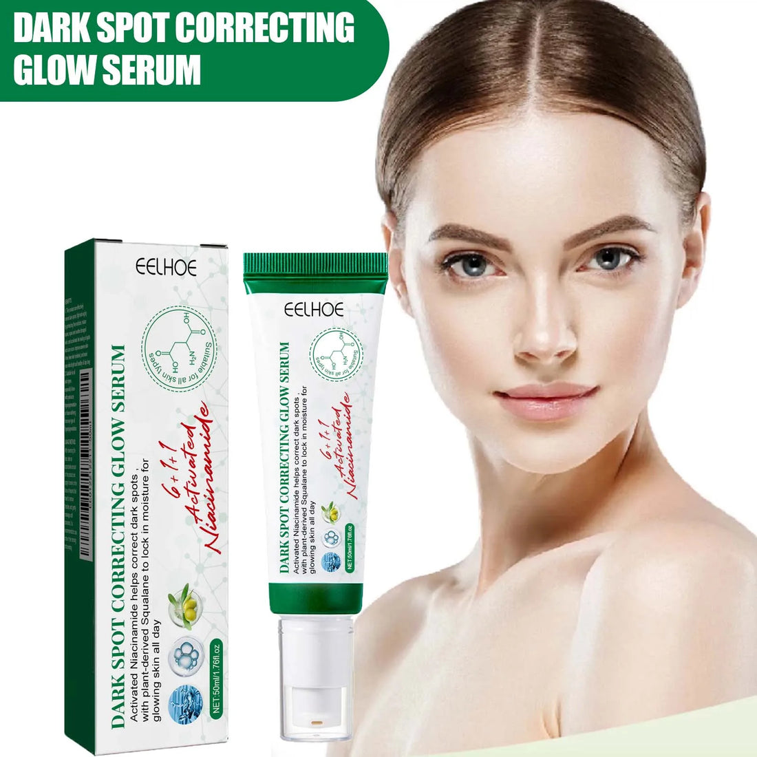 Nicotinamide Dark Spot Corrector Facial Serum Fade Melanin Acne Freckles Removal Brightening Improve Dull Face Care Essence
