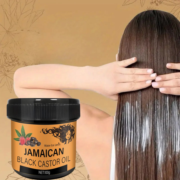 Jamaican Black Castor Hair Mask - Pure Cold-Pressed, Nourishes Scalp and Hair, Strengthens Hair Texture and Promotes Health, Suitable for Normal Hair Types, Unisex, Contains Castor Moisturizer