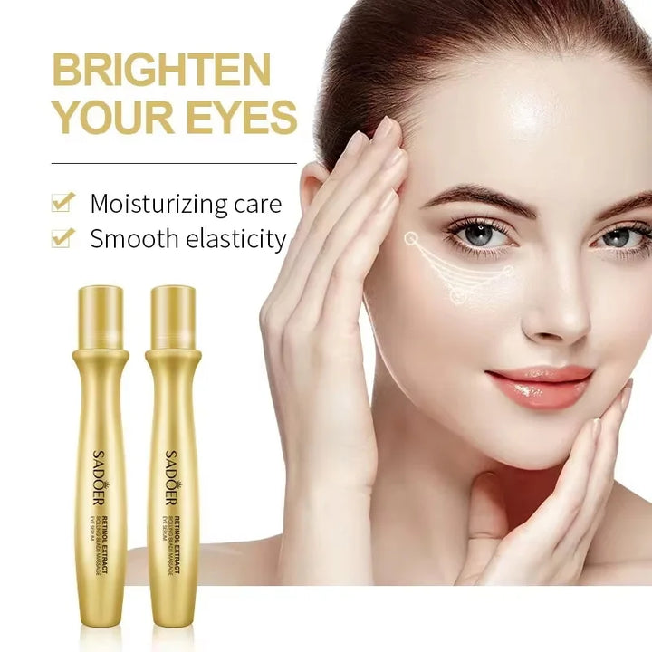 Snail Face Cream Collagen Firming Fade Fine Lines Eye Massage Roller  Reduce Wrinkles Eye Bags Korean Skin Care Product