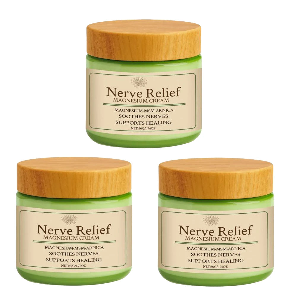 Nerve Relief Magnesium Cream with MSM & Arnica Soothes Daily Soothing Support Soothing Relief & Relaxatio Body Care Cream