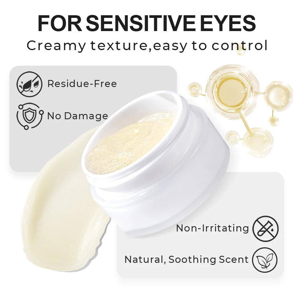 Gollee Eyelash Glue Remover Quick Unloading Adhesive Fragrance of Flowers Professional Cream Remover for Eyeslashes Makeup Tools