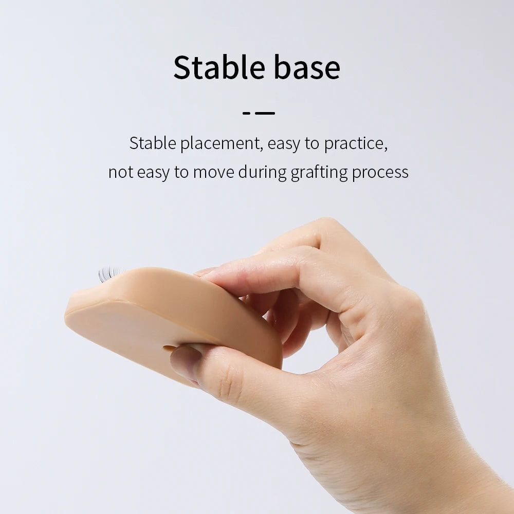 GLAMLASH Mini Lash Flat Model Head Practice Eyelash Extension Training Head With Removable Replacement Eyelids Halalzen