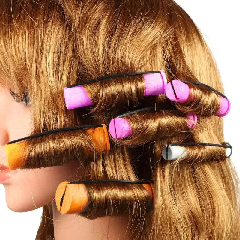 20-Piece Plastic Curling Iron Set – Hair Styling Tools for Salon or Home Use Halalzen