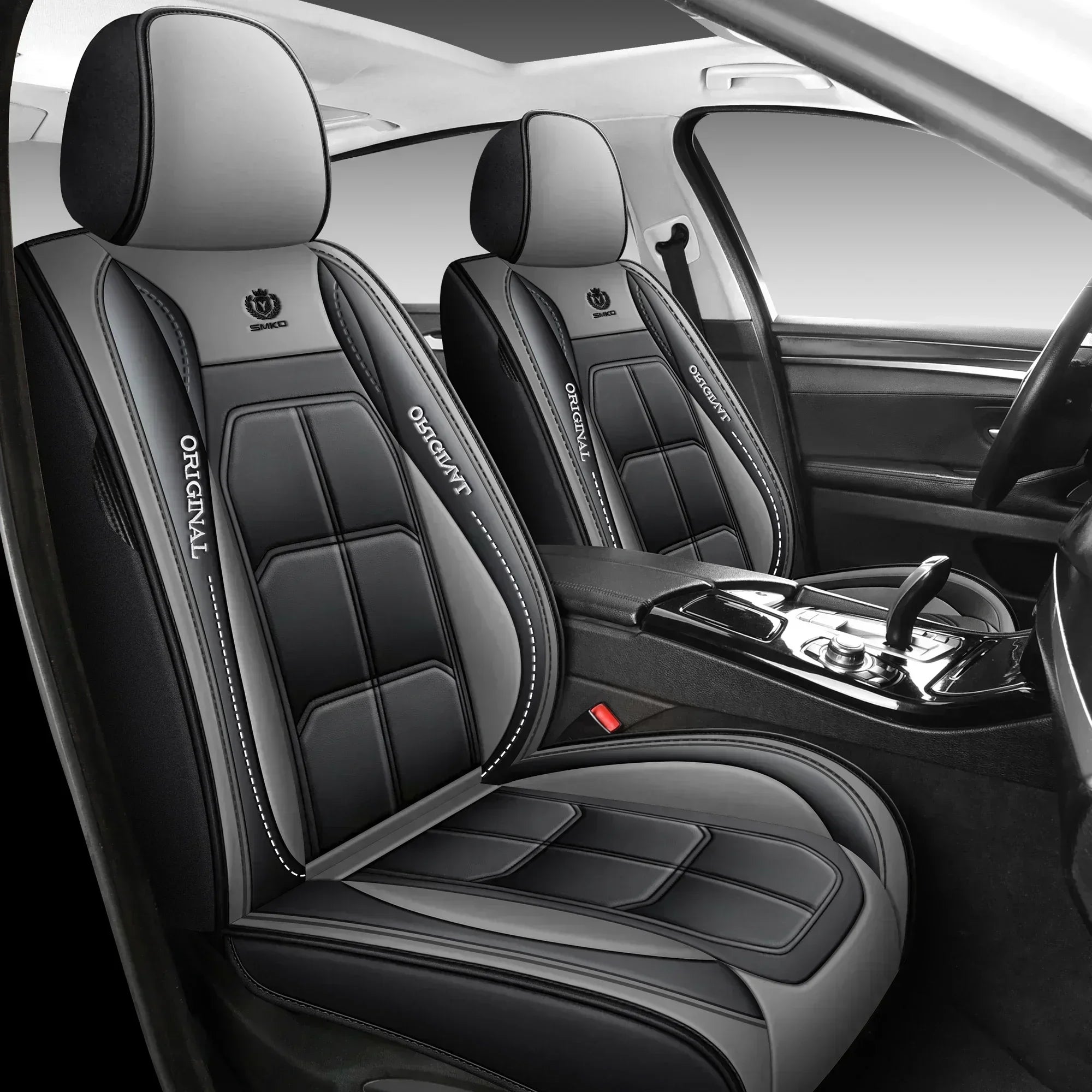 Car seat covers muscle fully covered artificial leather waterproof wear-resistant and soft，For Ford Ranger seat covers