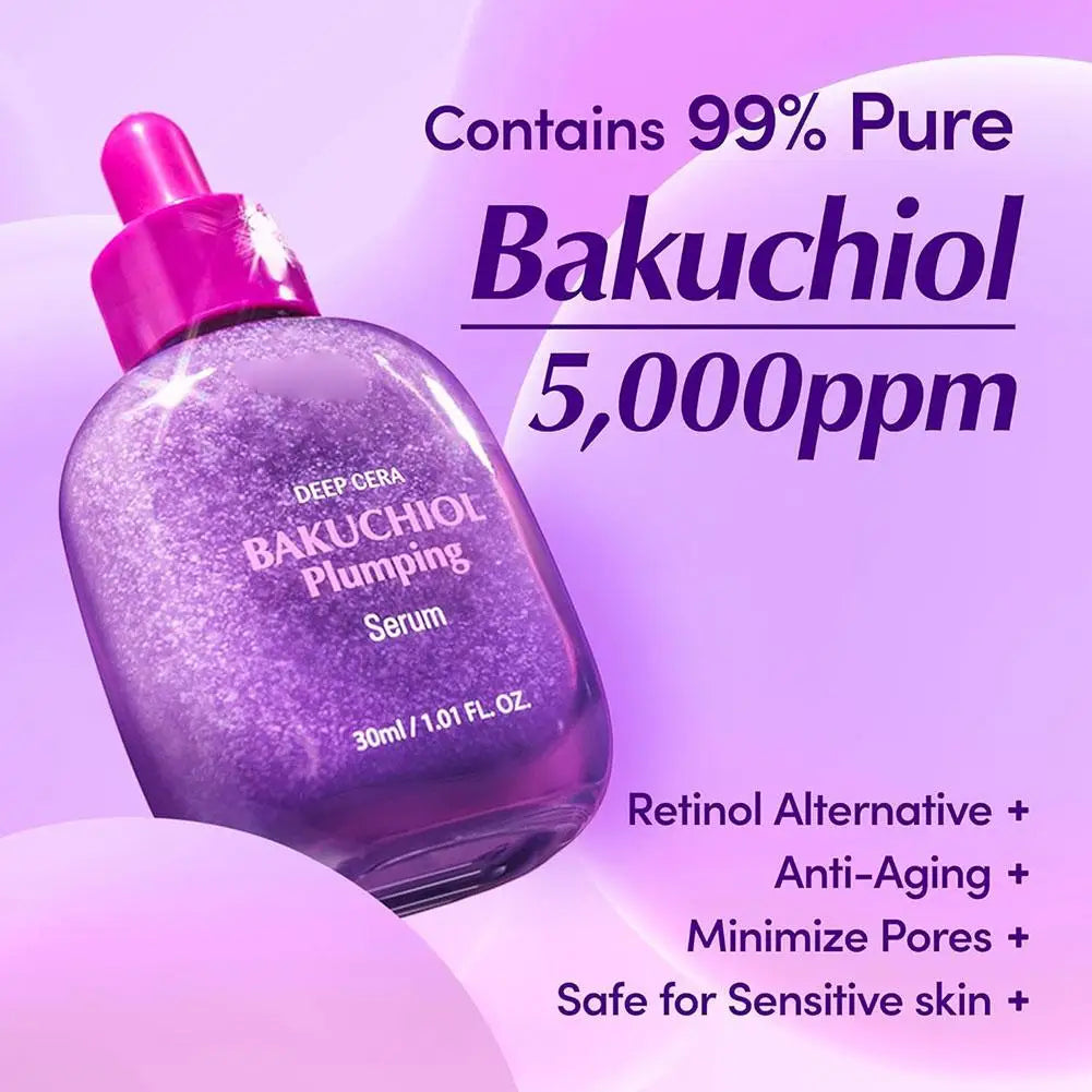 Korean EQQUALBERRY Bakuchiol Plumping Serum - VITAMIN Illuminating Reduces Wrinkles Lifts Skin Moisturizes Brightens Skincare Halalzen