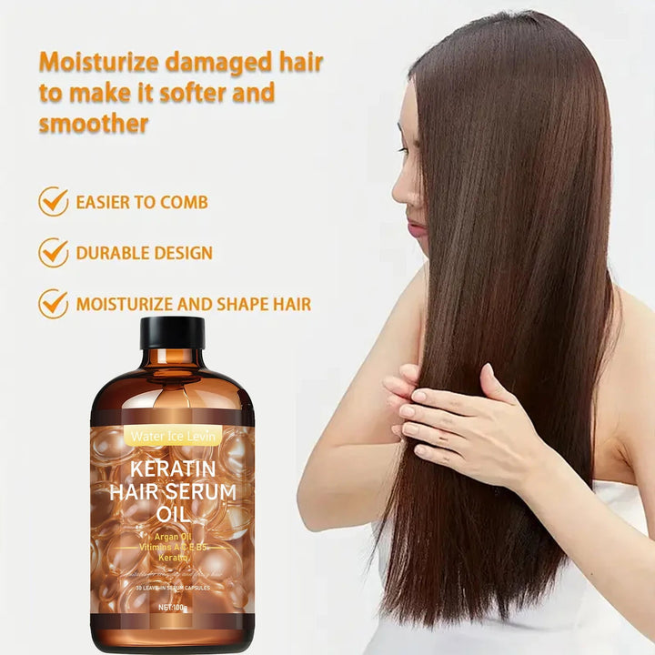 Hair Care Essential Oil, Repairs Hair Roots and Fills Cuticles and Pores, Deeply Nourishes and Locks in Moisture, Moisturizes Dry Hair Halalzen
