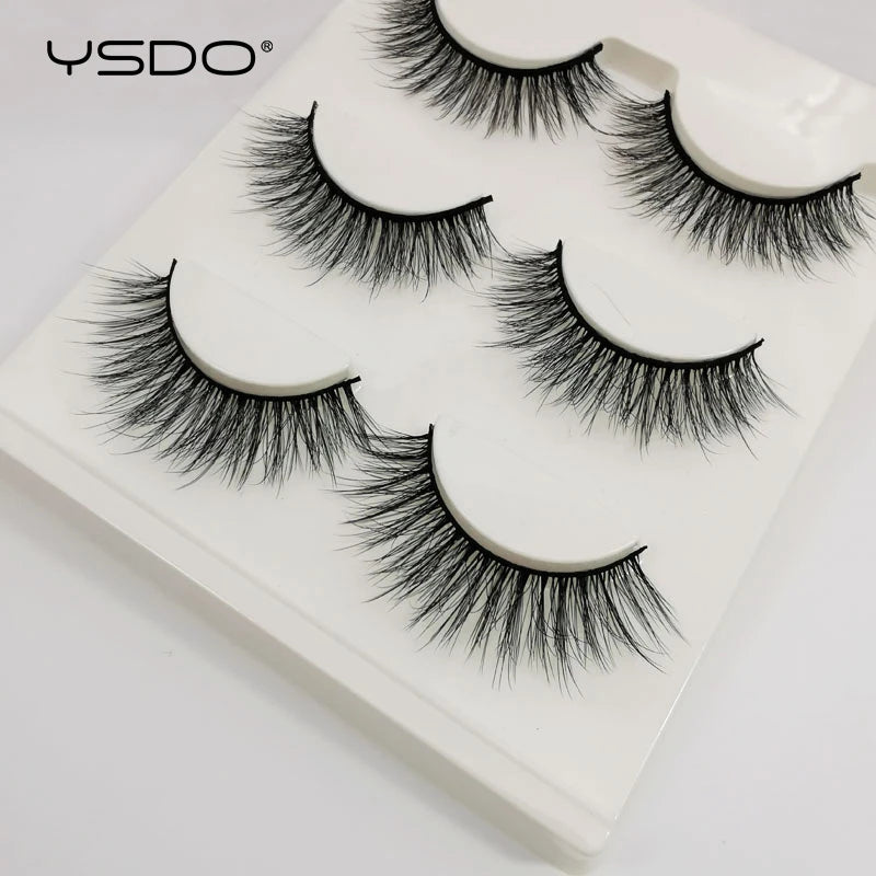 YSDO Half Eyelashes 3/10 pairs Natural Full False Eyelashes 3d Lashes  Cat Eye Fake Eyelashes Extension Faux Cils Makeup Tools Halalzen