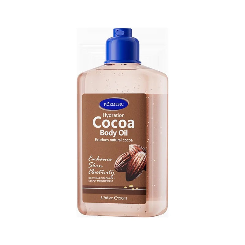 KORMESIC Body Oil 260ml Rose/Cocoa/Coconut Hydrating Brighten Skin Texture Soothe Discomfort Essential Oil