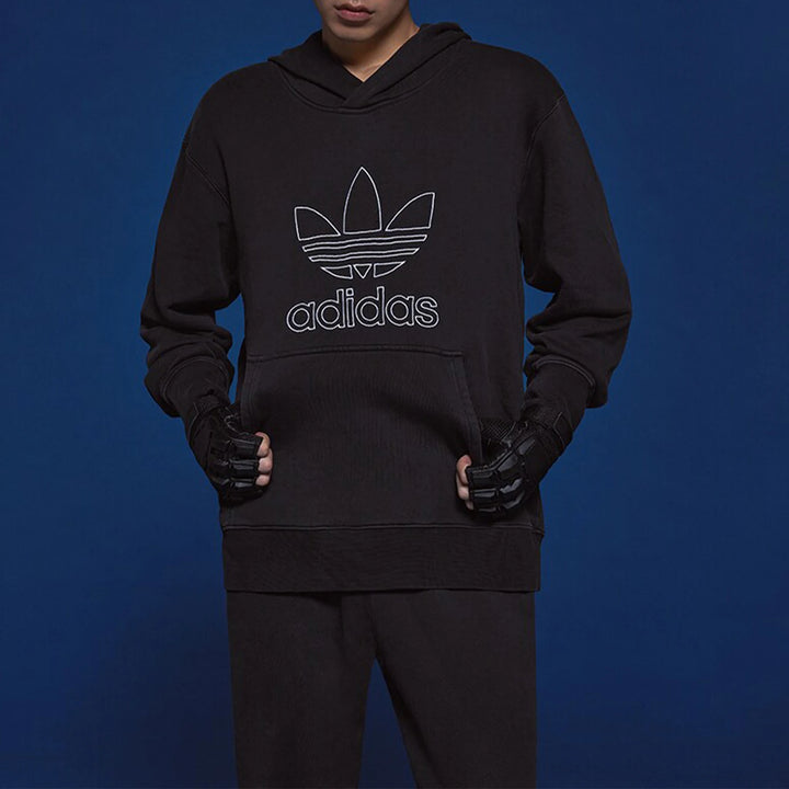 Sweat-shirt de sport décontracté Adidas authentique à trois bandes pour homme, imprimé logo IU2373