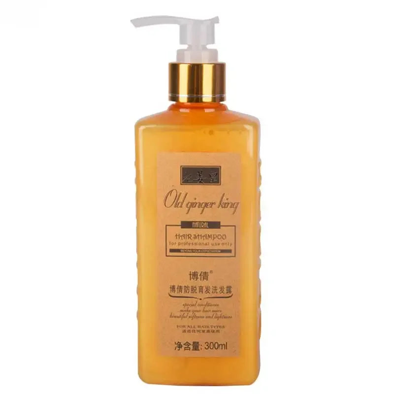 Genuine Ginger Shampoo and Conditioner with Ginger, Hair Care Shampoo for Hair Growth Fast Dense Anti-hair Loss 300ml Halalzen