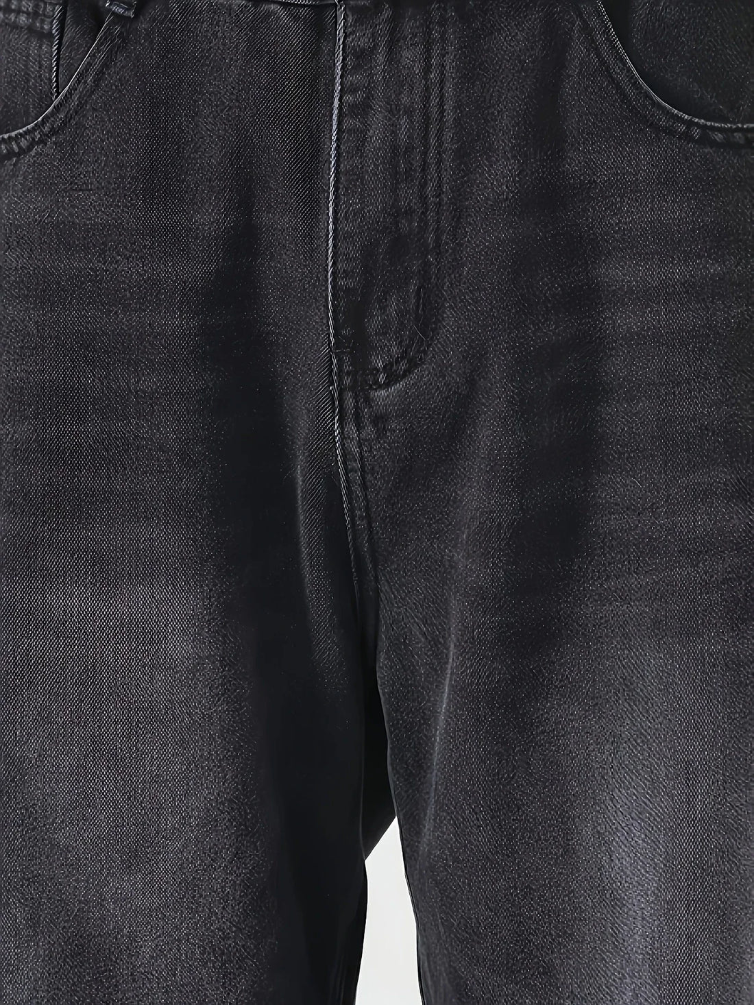 Men'S Skinny Fit Wide Leg Jeans, Men'S Stylish Comfy Denim Pants, Versatile For Four Seasons