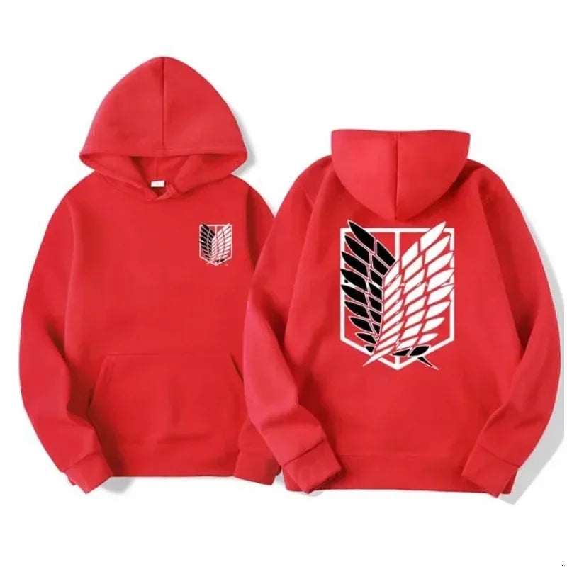 Attack on Titan Men's Hoodie Anime Hoodies Men Women Streetwear Pullover Harajuku Shingeki No Kyojin Hoodies Sweatshirt Clothes