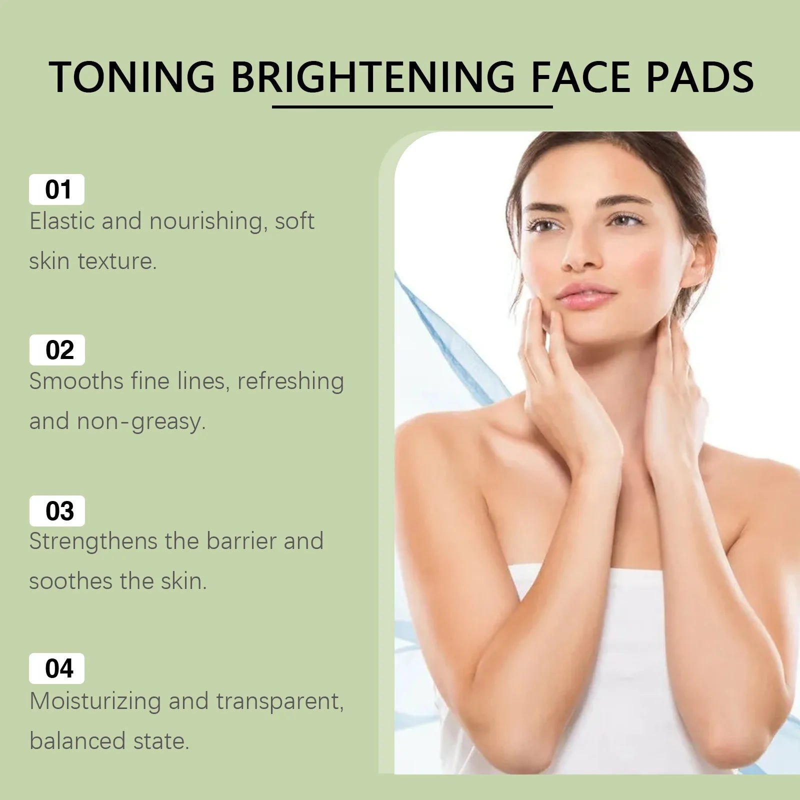 Centella Asiatica Facial Toner Pads Dark Spots Removal Anti Wrinkle Sensitive Skin Barrier Repair Snail Mucin Serum Cotton Pads